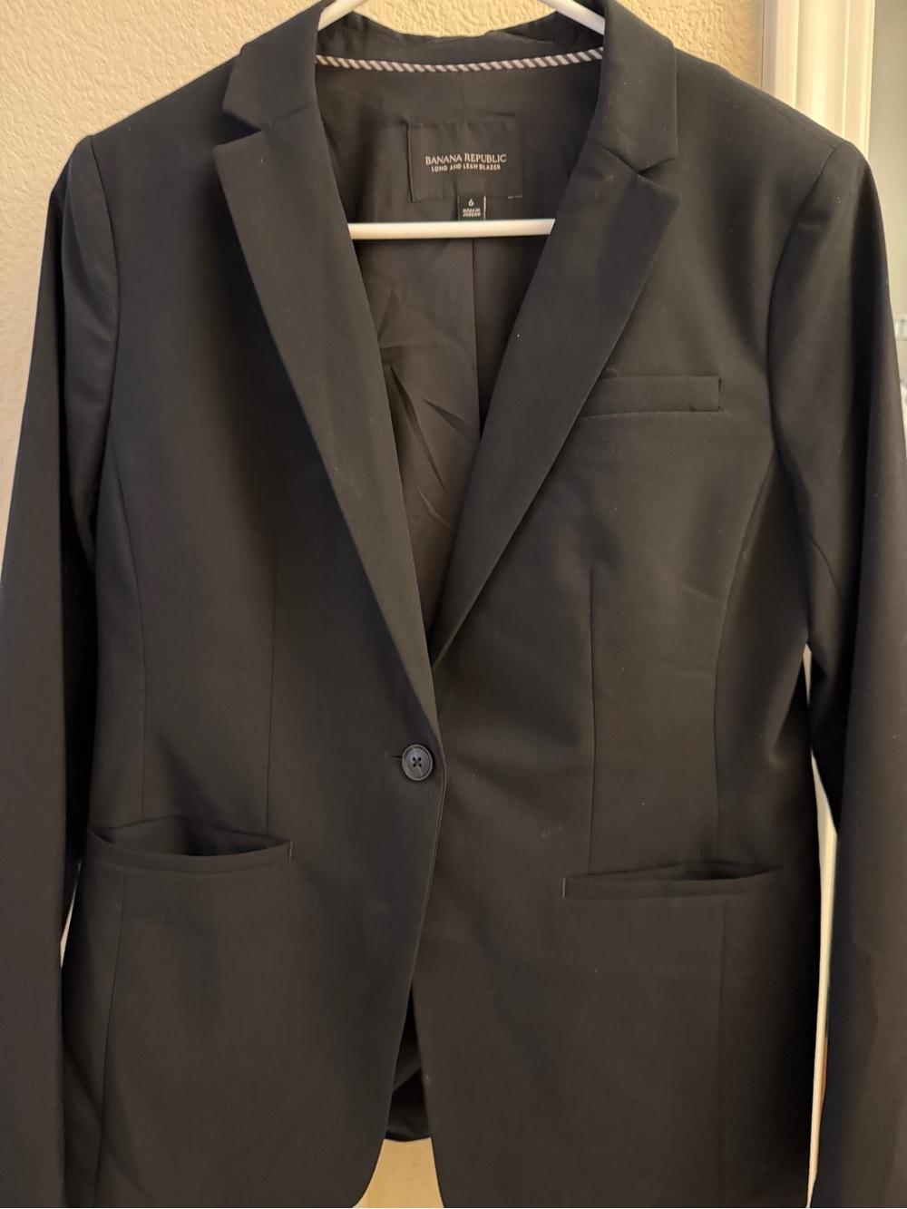 Banana Republic Black Single-Button Women's Blazer